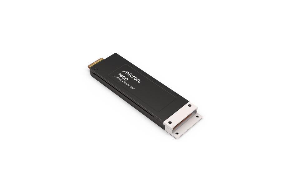 Micron 7600 E1.S 9.5 mm SSD, left form-factor view