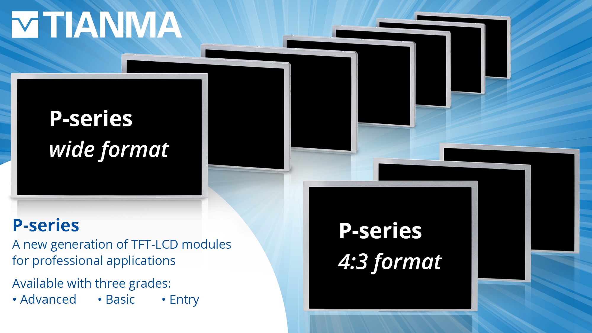 Tianma P-Series of TFT LCDs