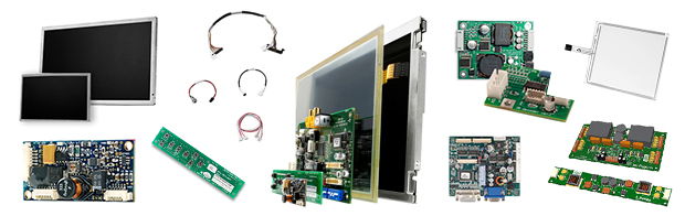 Complete LCD Solution Kit with Controller Boards, Drivers, Cables