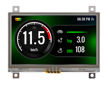 4.3" IPS 480x272 RTP w/controller board